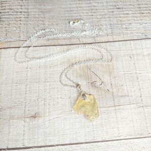 Rare Libyan Desert Glass Necklace with sand inclusions